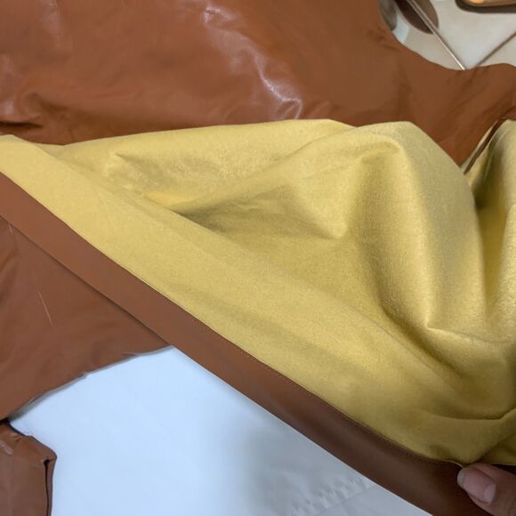 Women's Nine West Faux-Leather Midi Dress size M sleek, smooth and sophisticated - Picture 8 of 12